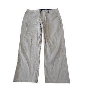 Johnnie-O Prep-Formance Pants Men's Size 36x34 Khaki Golf Casual Flat Front